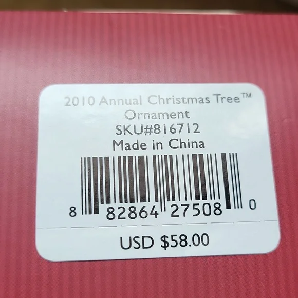 Lenox "2010 Annual Christmas Ornament" - Picture 5 of 7